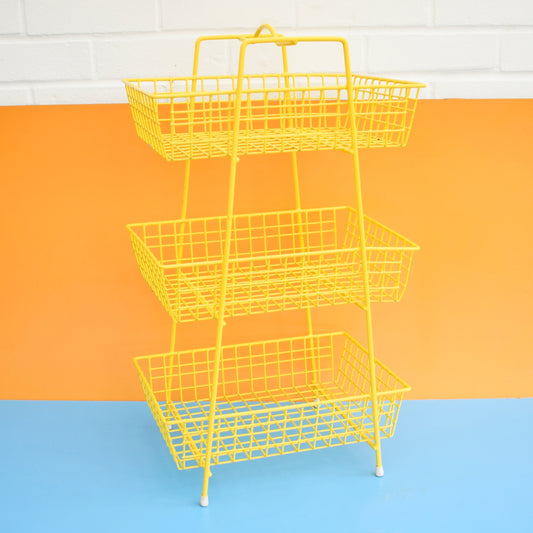 Vintage 1970s Wire Vegetable / Storage Rack by Vintage