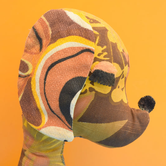 Vintage 1970s Dog Toy - Handmade - Flower Power