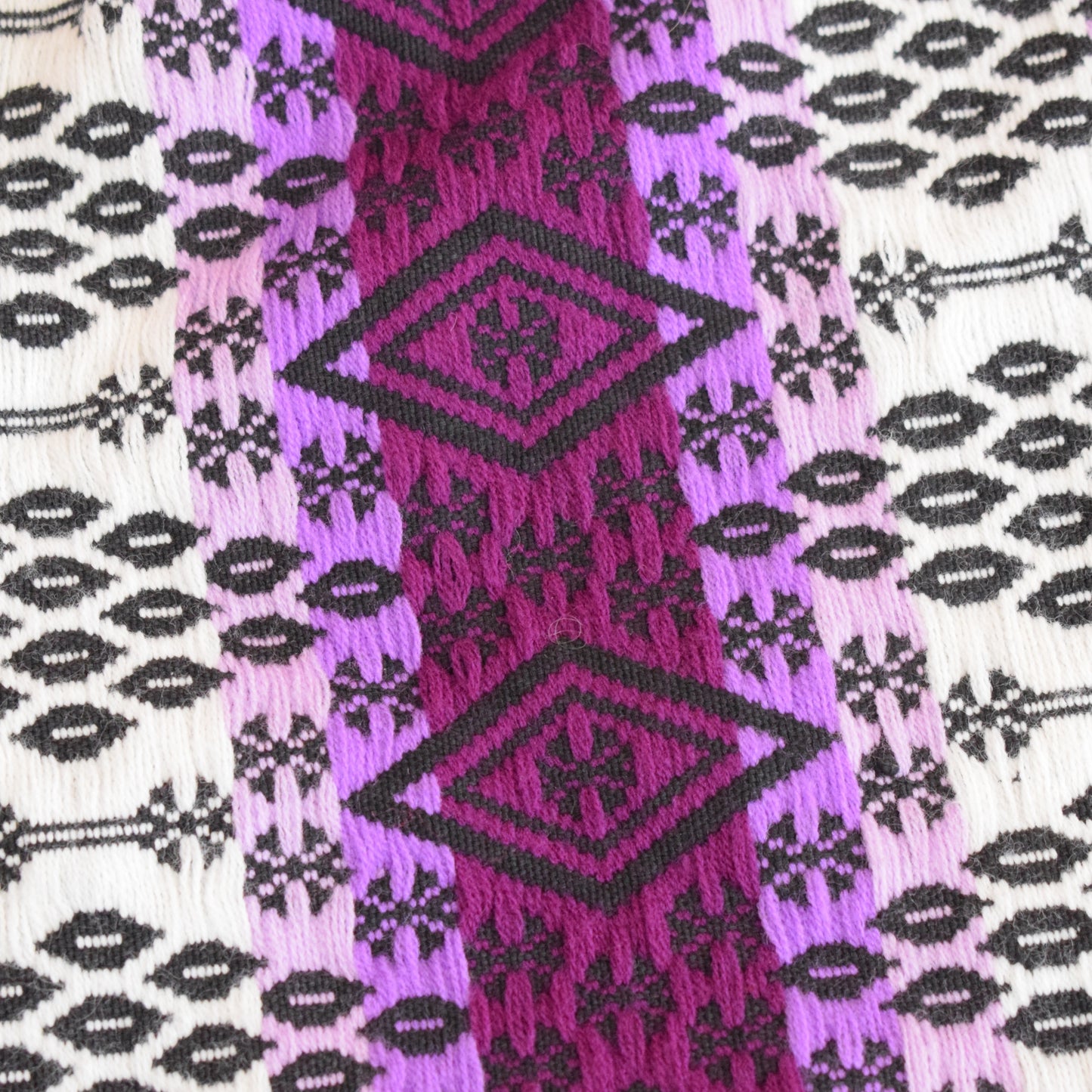 Vintage 1960s Tapestry Style Cape - Purple by Vintage