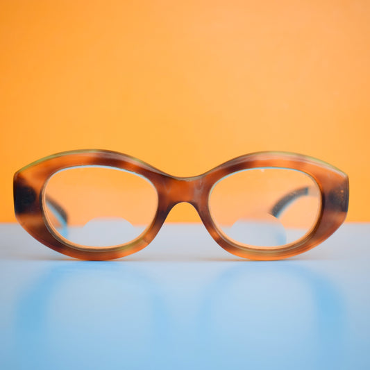 Vintage 1960s Tortoiseshell Effect Glasses & Case by Pineapple Retro