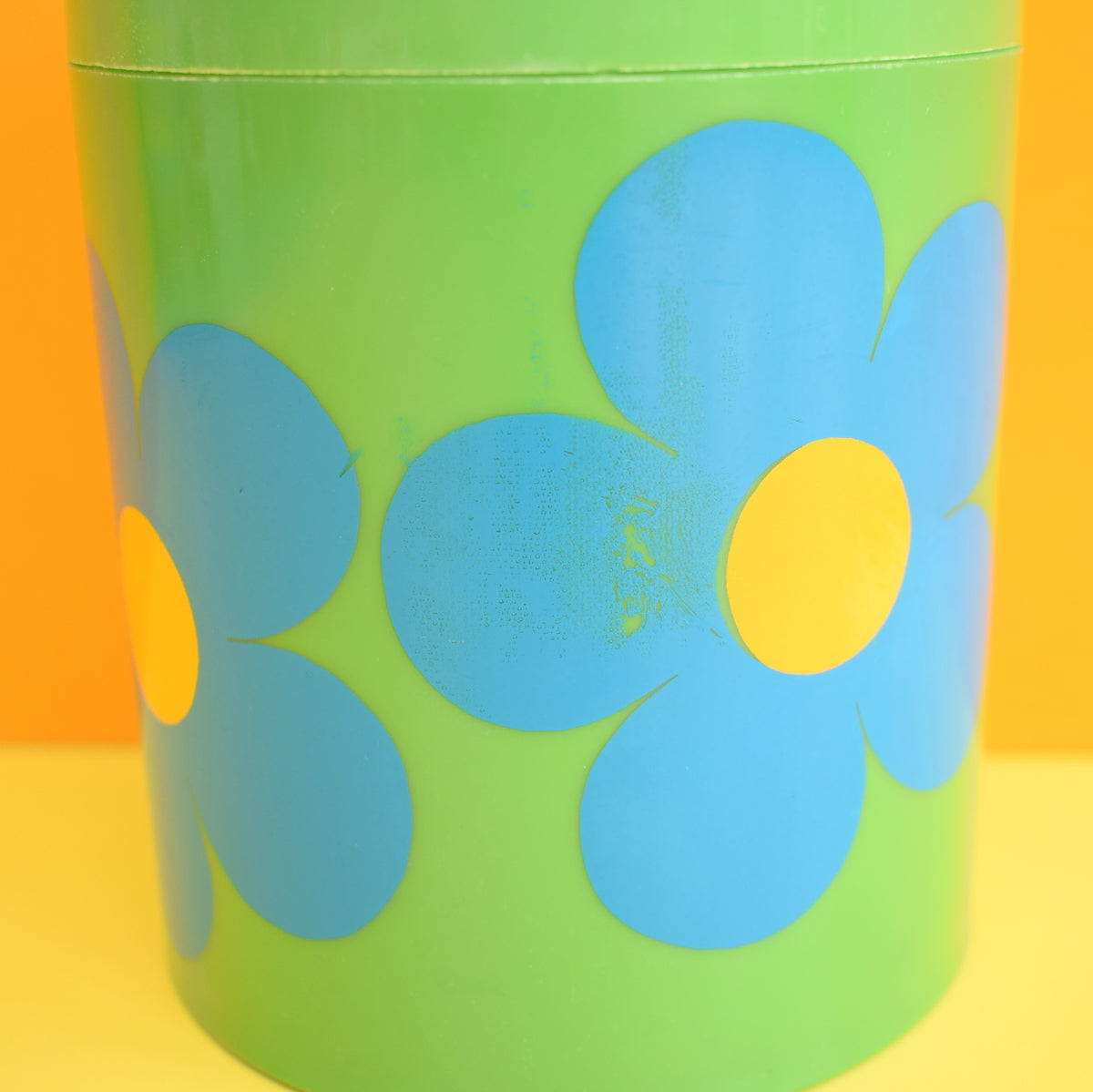 Vintage 1970s Laurids Lonborg Flower Power Container - Green