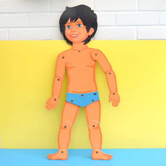 Vintage 1970s Kids Mannequin / Display - Painted Plywood by Pineapple Retro
