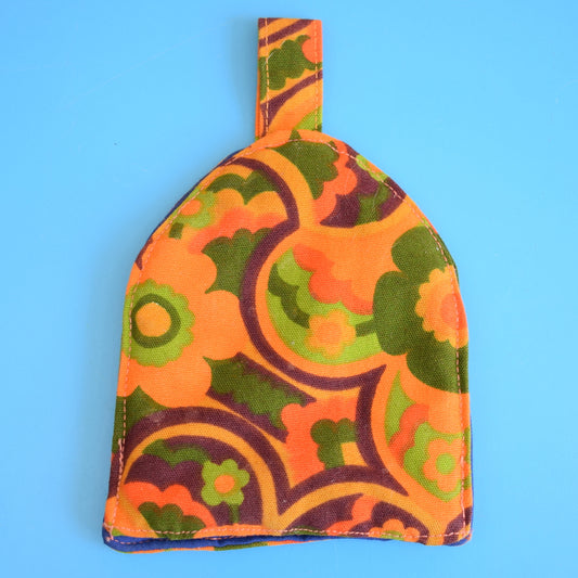 Vintage 1960s Single Padded Egg Cosy - Orange by Vintage