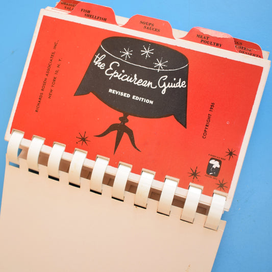 Vintage 1950s Epicurean Recipe Book- Boxed by Vintage