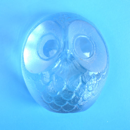 Vintage Mats Jonasson Crystal Glass Owl - Swedish by Vintage