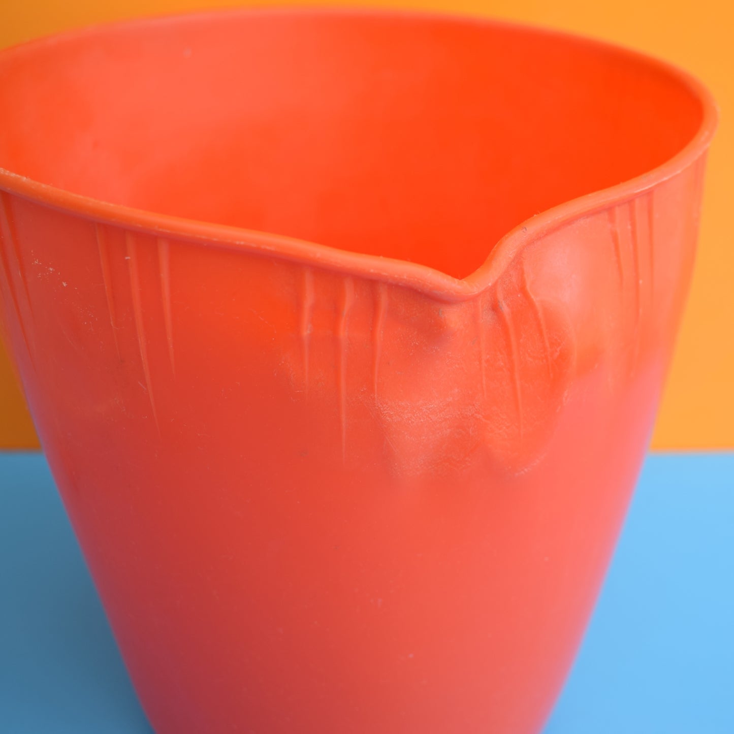 Vintage 1960s Atomic Bin / Planter - Red