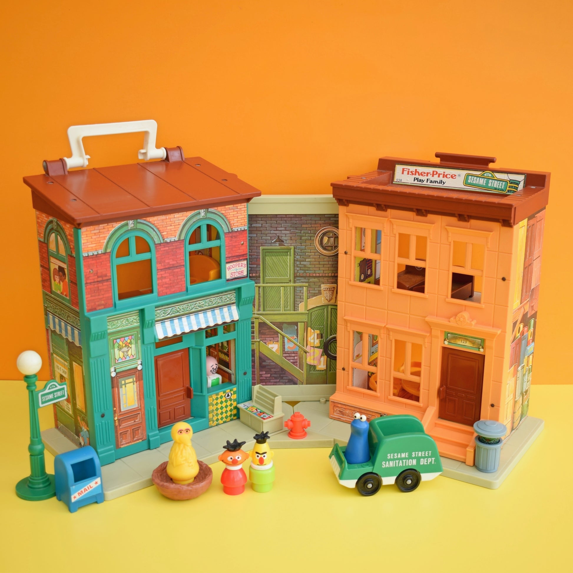 Sesame Street Antique Fisher Price Toys Vintage 1970s Fisher Price