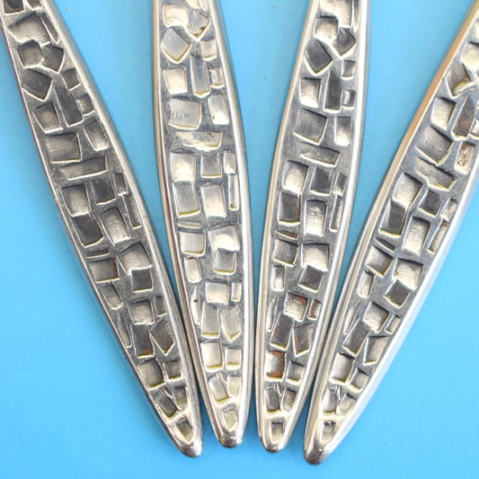 Vintage 1960s Viners Mosaic Cutlery - Spoons by Vintage
