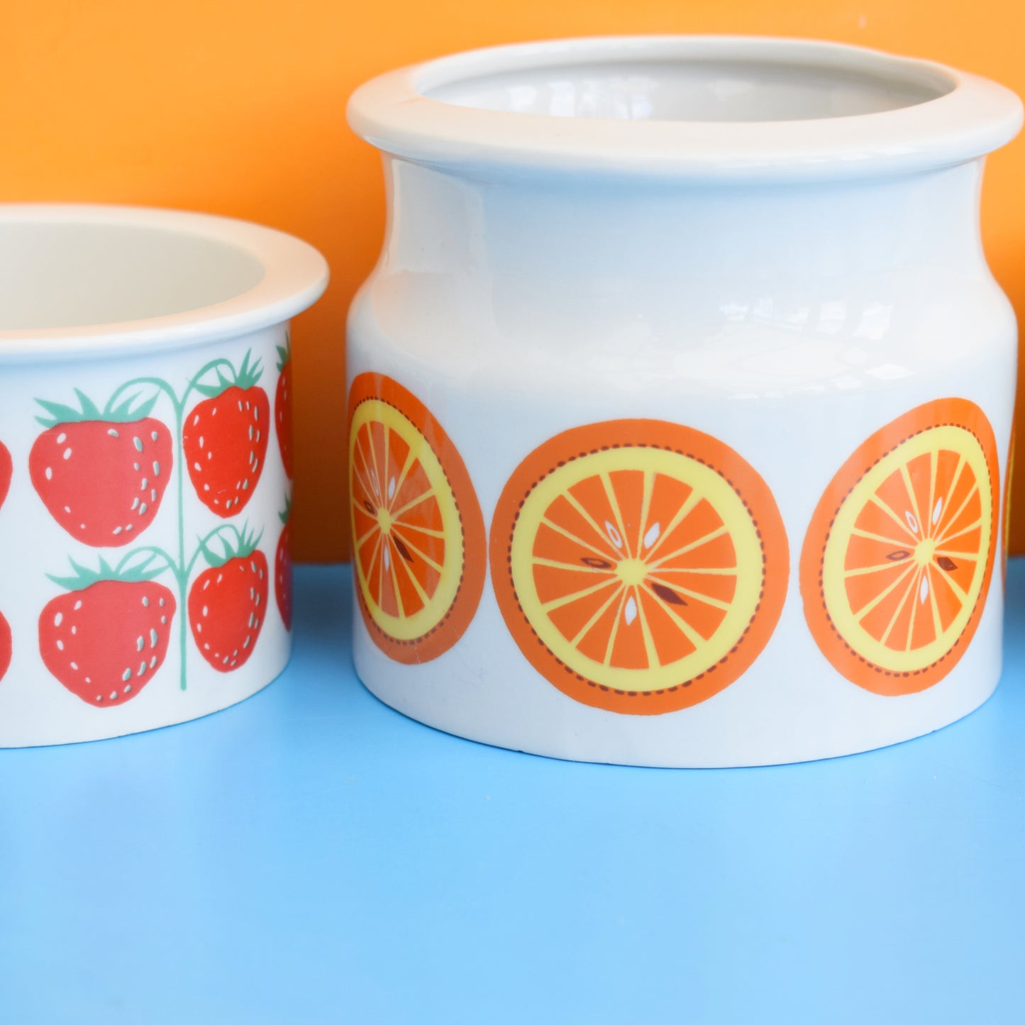 Vintage 1960s Ceramic Finel Arabia Pomona Pots by Pineapple Retro