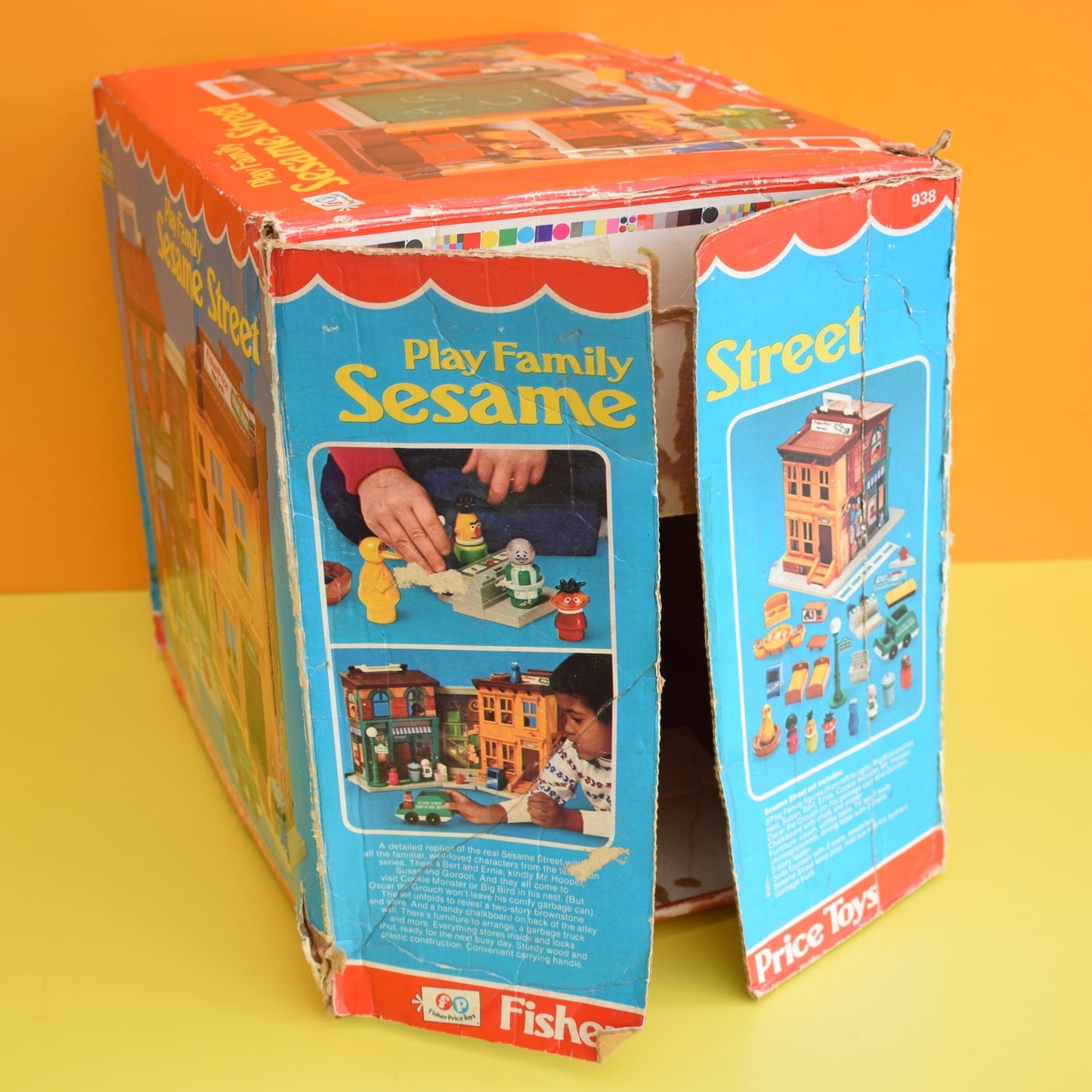 Vintage 1970s Fisher Price Sesame Street Set- Boxed