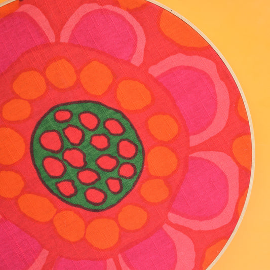 Vintage 1960s Large Fabric Wall Art - Swedish Boras