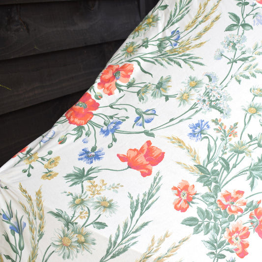 Vintage 1980s Parasol - Meadow Flowers by Vintage