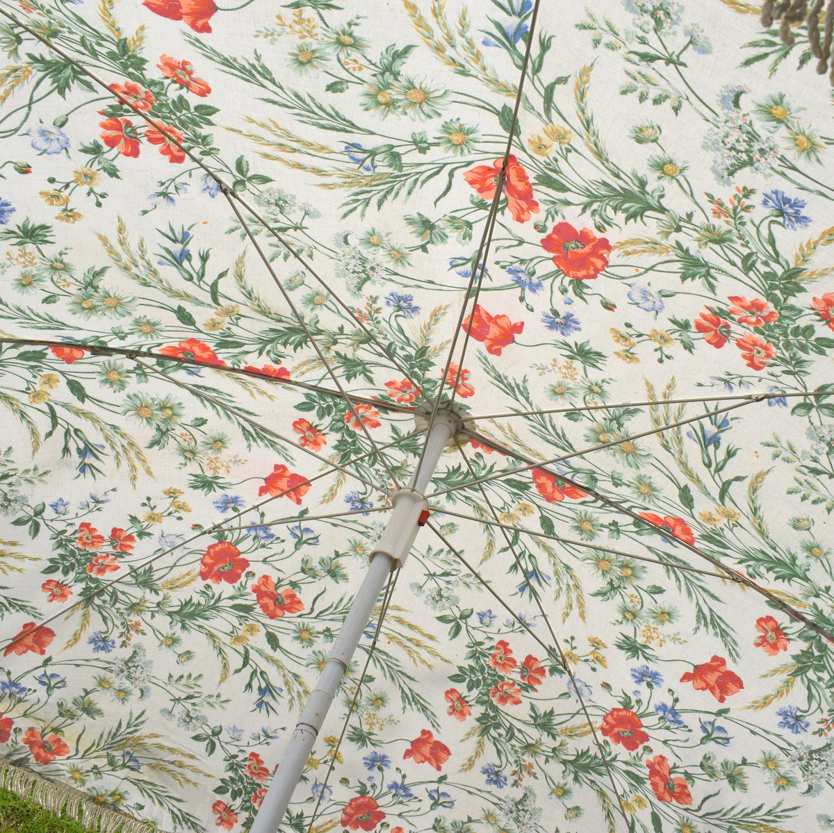 Vintage 1980s Parasol - Meadow Flowers