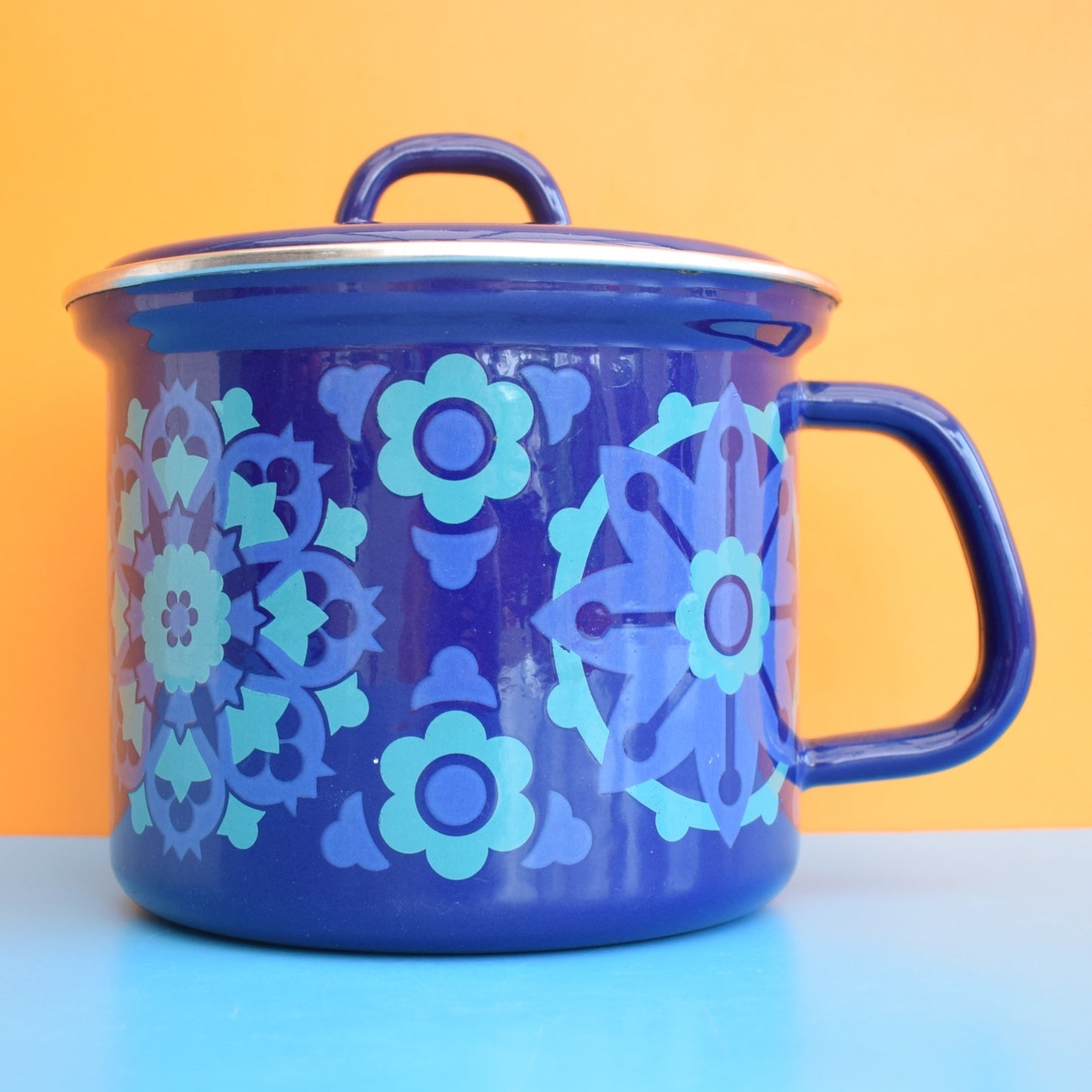 Vintage 1960s Enamel Saucepan- Ian Logan Salome by Vintage