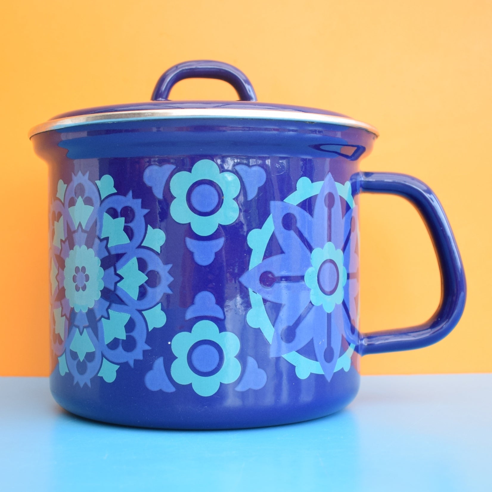 Vintage 1960s Enamel Saucepan- Ian Logan Salome by Vintage