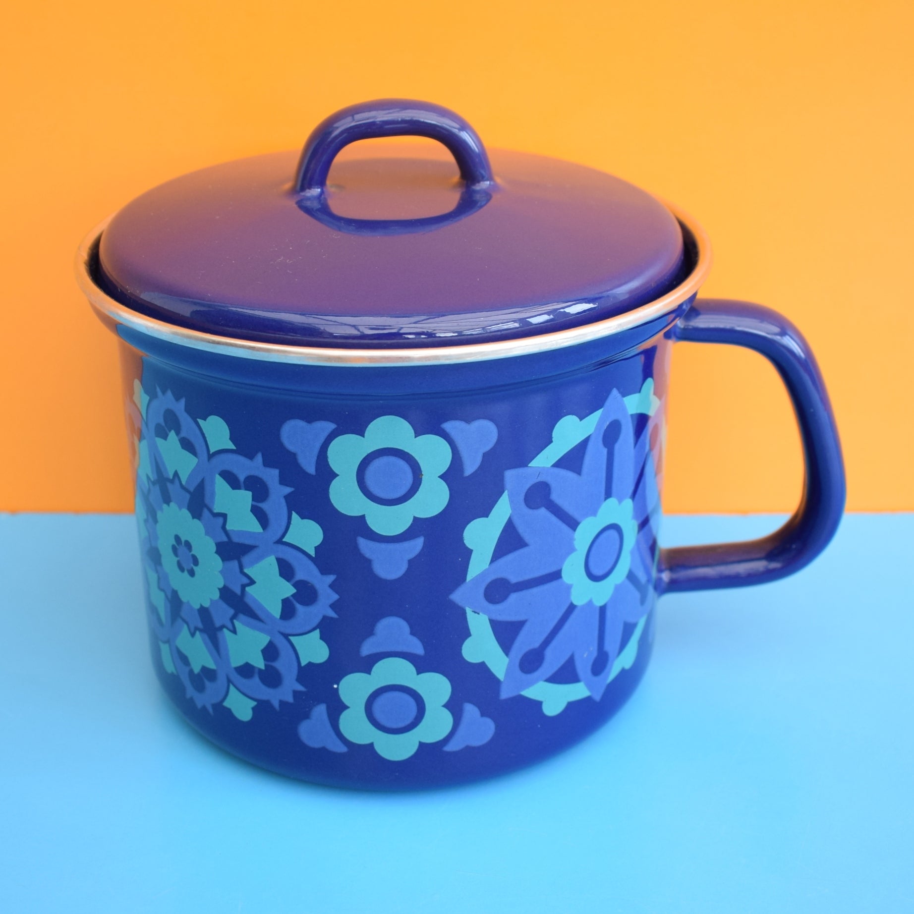 Vintage 1960s Enamel Saucepan- Ian Logan Salome by Vintage