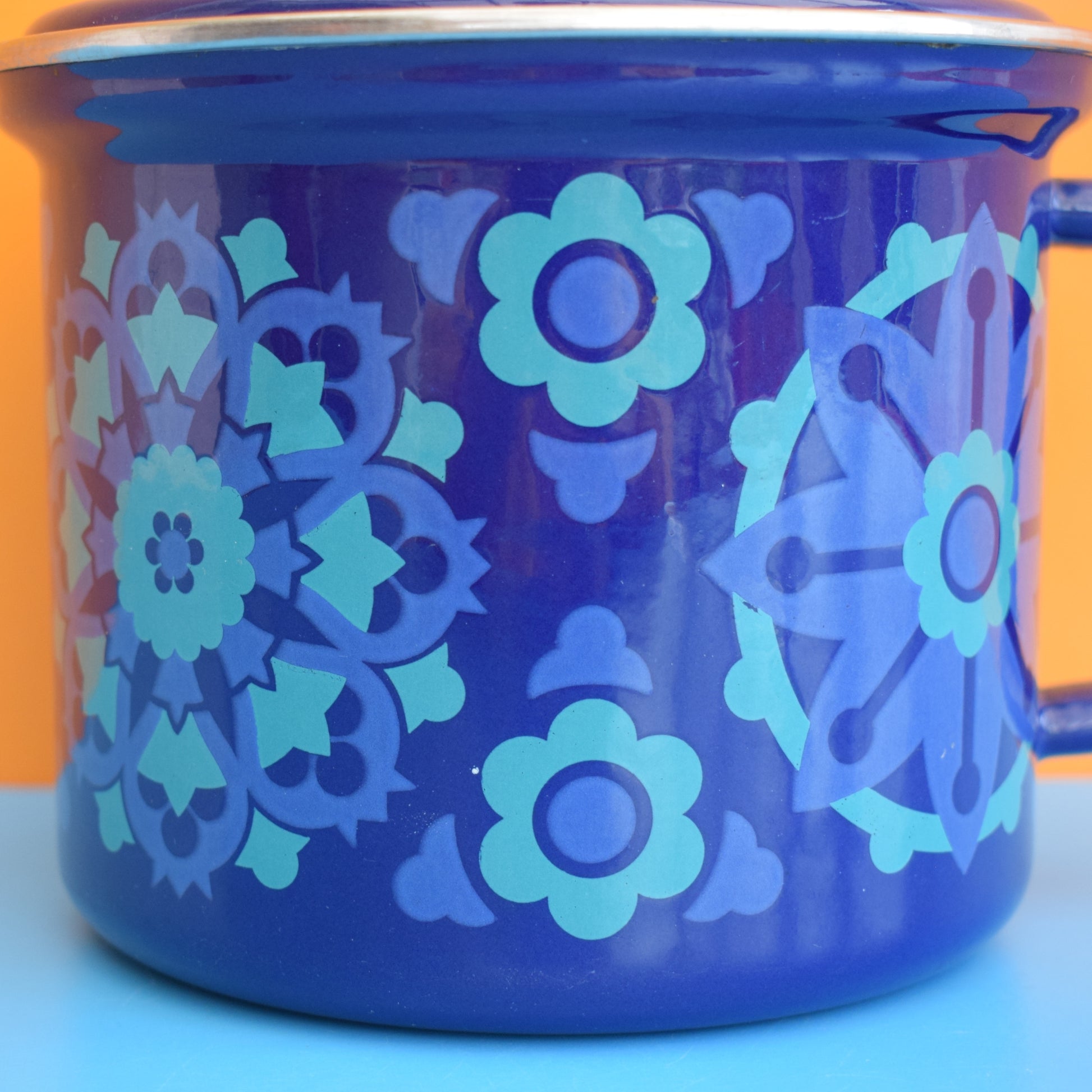 Vintage 1960s Enamel Saucepan- Ian Logan Salome by Vintage