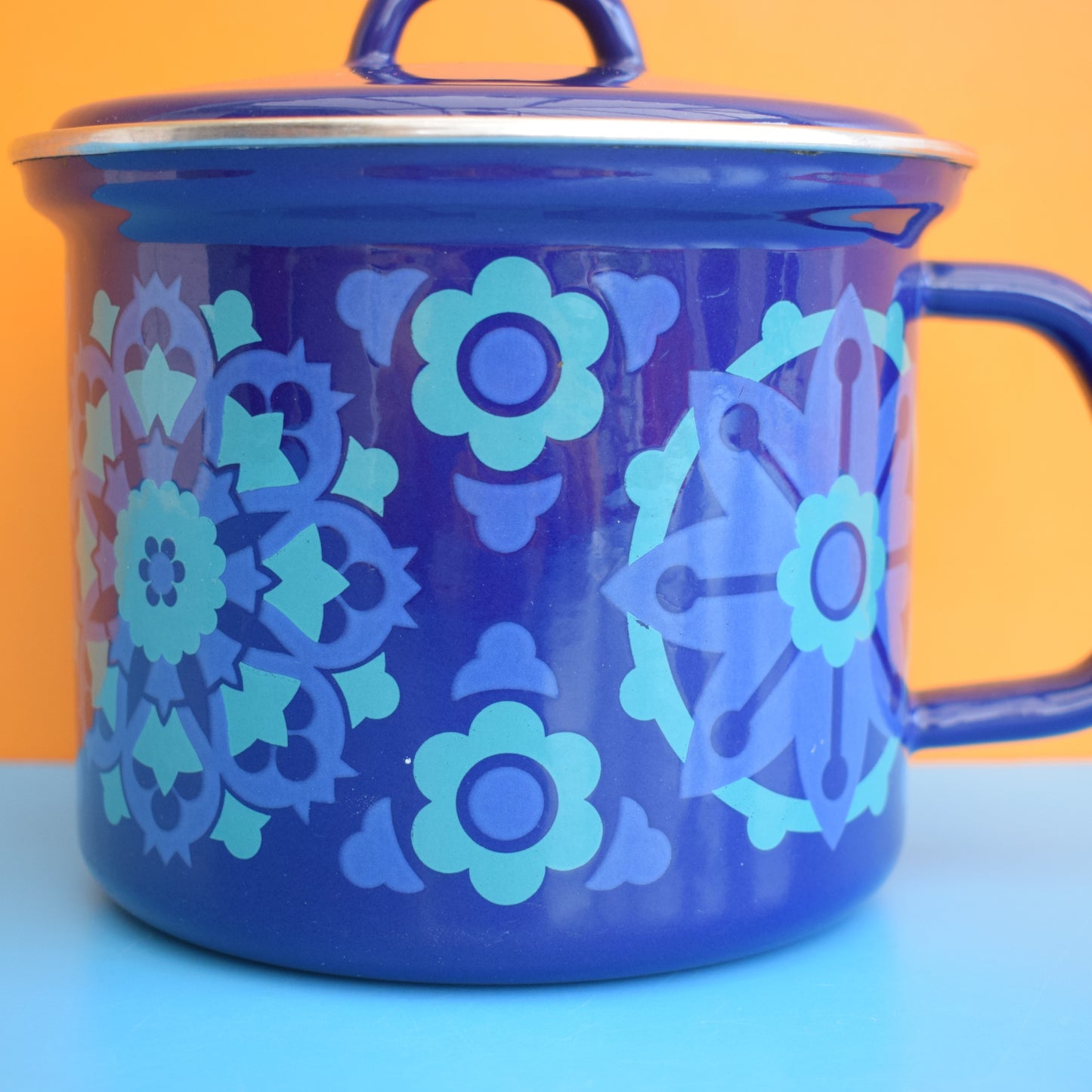 Vintage 1960s Enamel Saucepan- Ian Logan Salome by Vintage