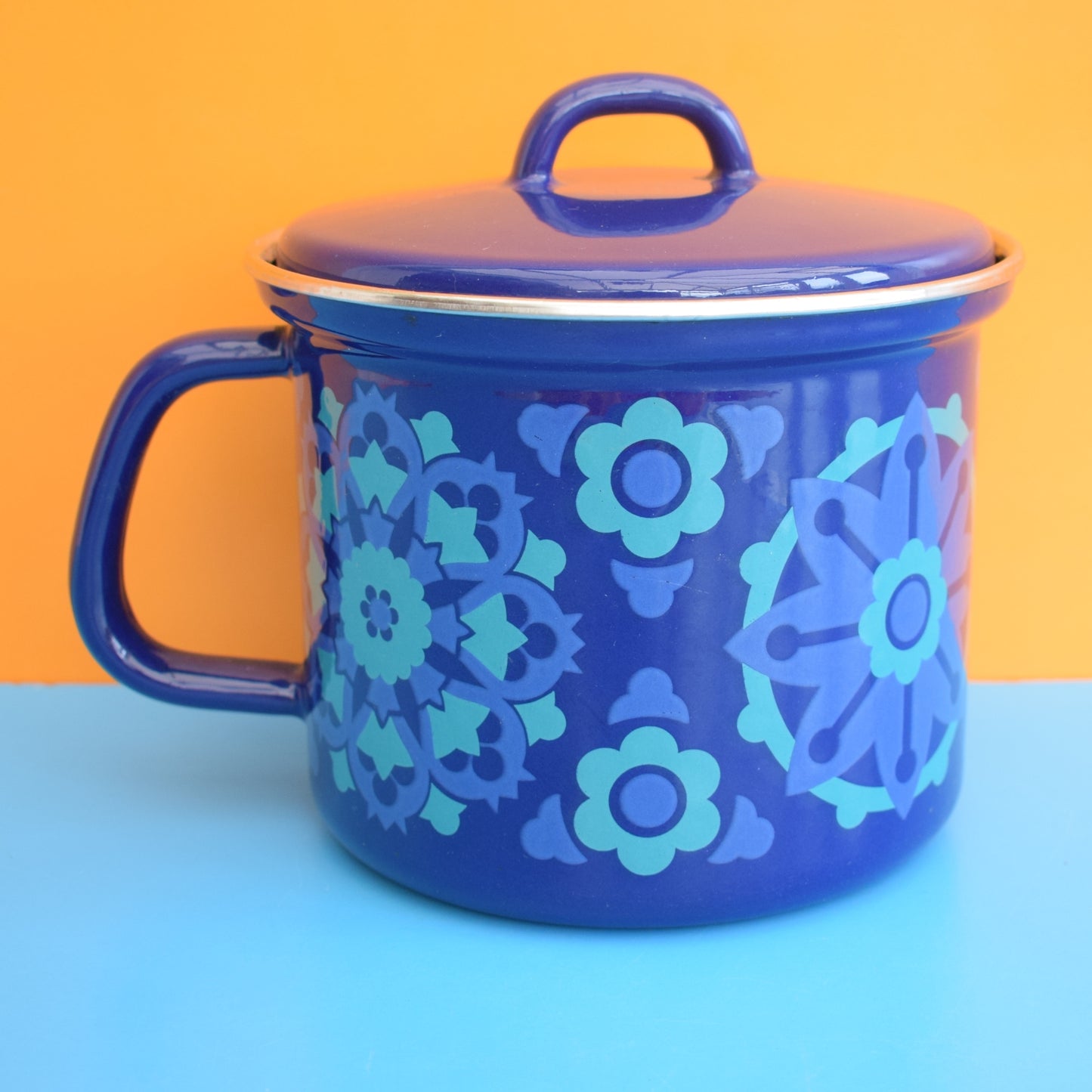 Vintage 1960s Enamel Saucepan- Ian Logan Salome by Vintage