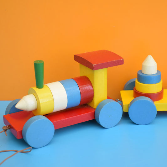 Vintage 1960s Wooden Train - Escor Style by Pineapple Retro