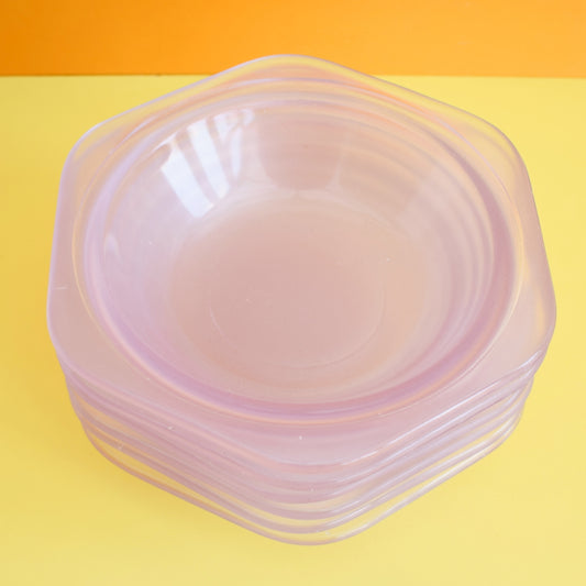Vintage 1950s Phoenix Glass Bowls - Lilac