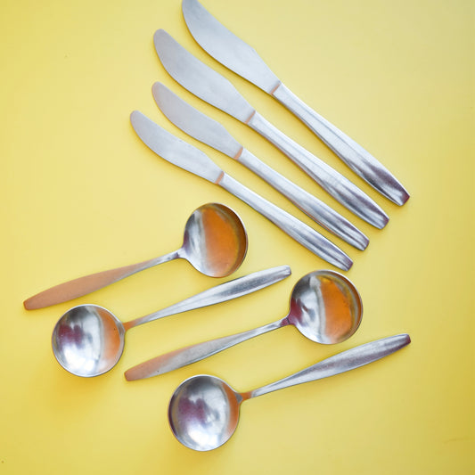 Vintage 1960s Stainless Steel Cutlery - Moderna - Boston. by Vintage