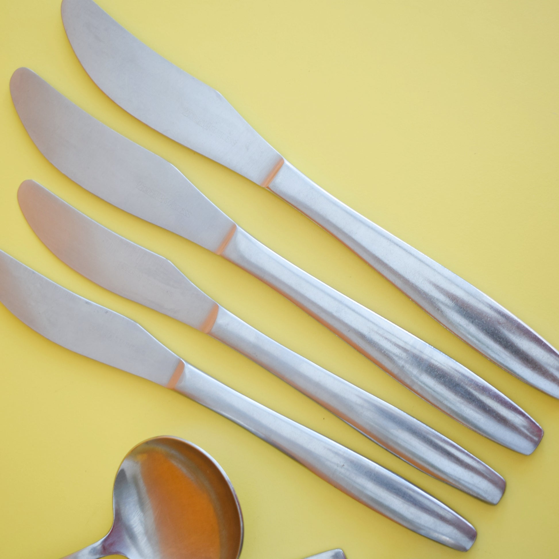 Vintage 1960s Stainless Steel Cutlery - Moderna - Boston. by Vintage