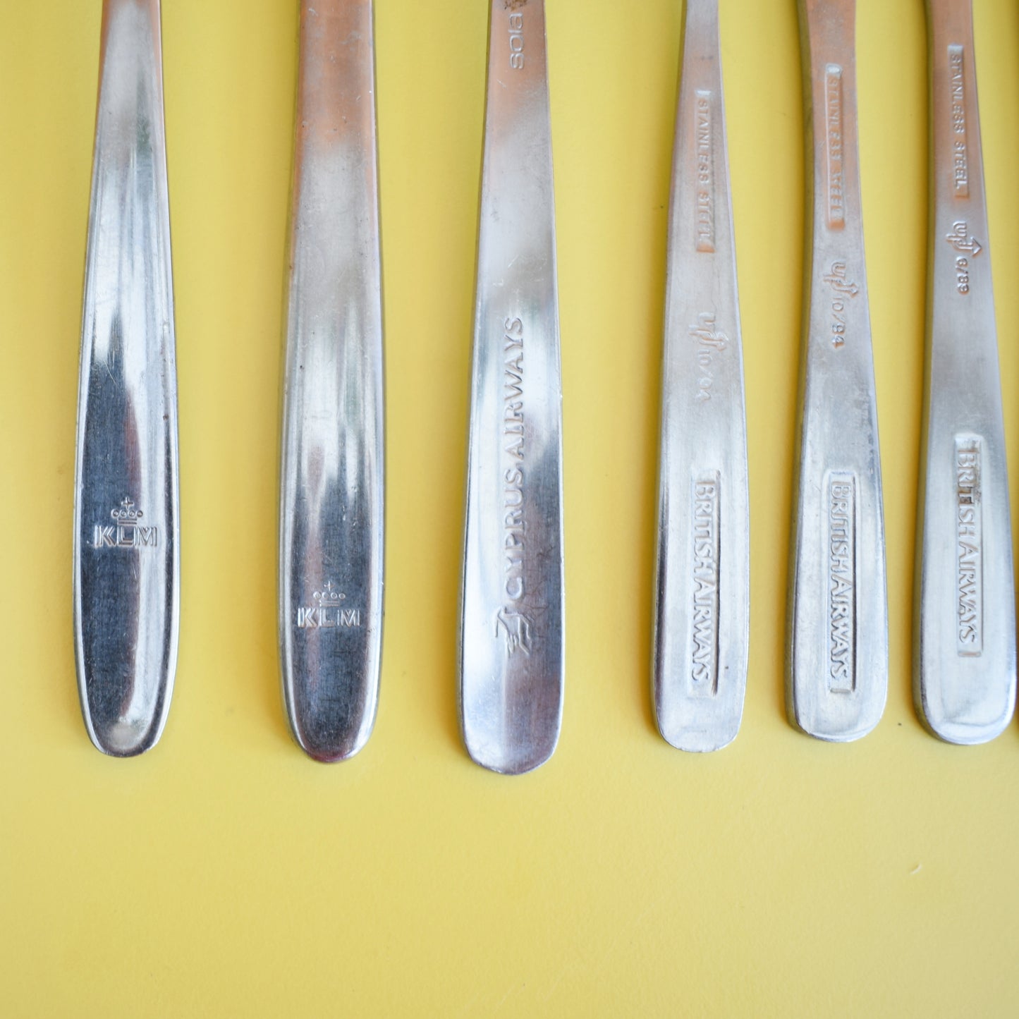Vintage 1960s Stainless Steel Cutlery - Airline