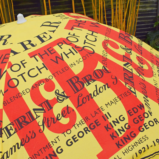 Vintage 1990s Garden Parasol - J&B Whiskey by Vintage