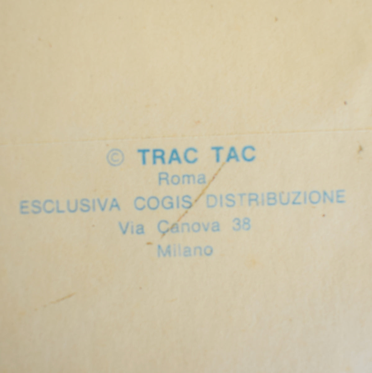 Vintage 1960s Trac Tac Italian Fruit Large Sticker - Orange