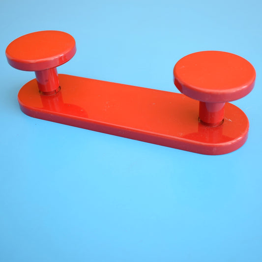 Vintage 1980s Con&Con Italian Plastic Hooks - Red by Vintage
