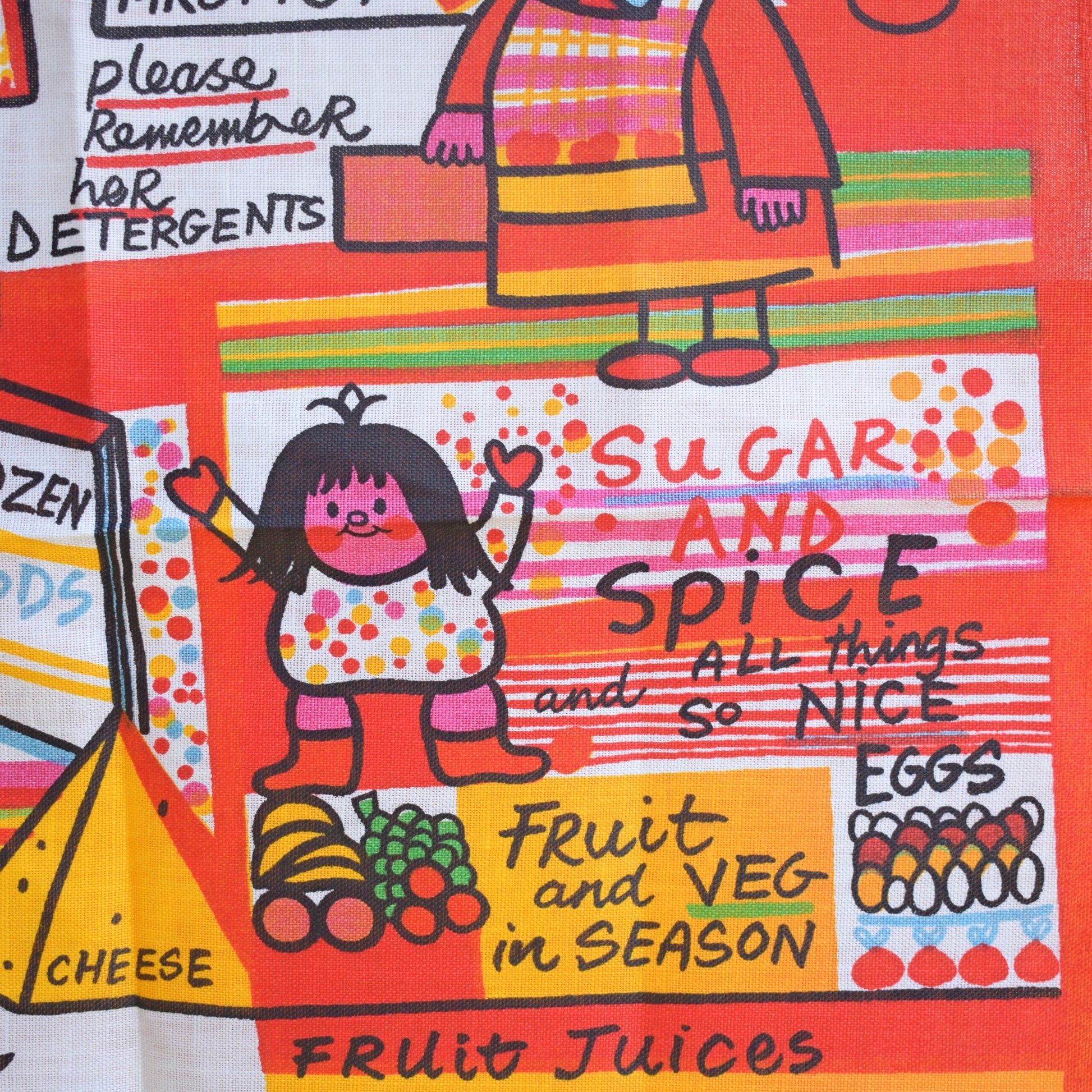 Vintage 1970s Tea Towel - Marion All Things Nice by Vintage