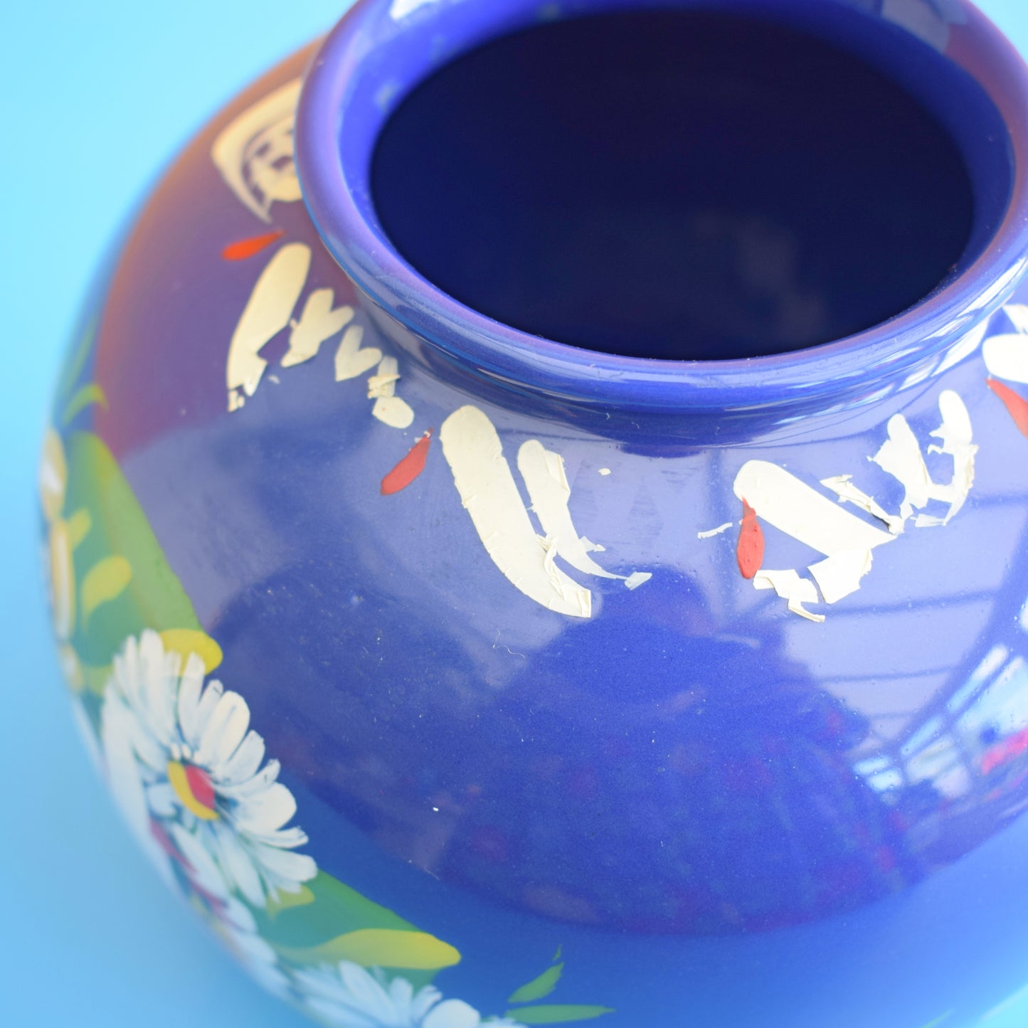 Vintage 1980s Ceramic Hand Painted Barge Ware by Pineapple Retro