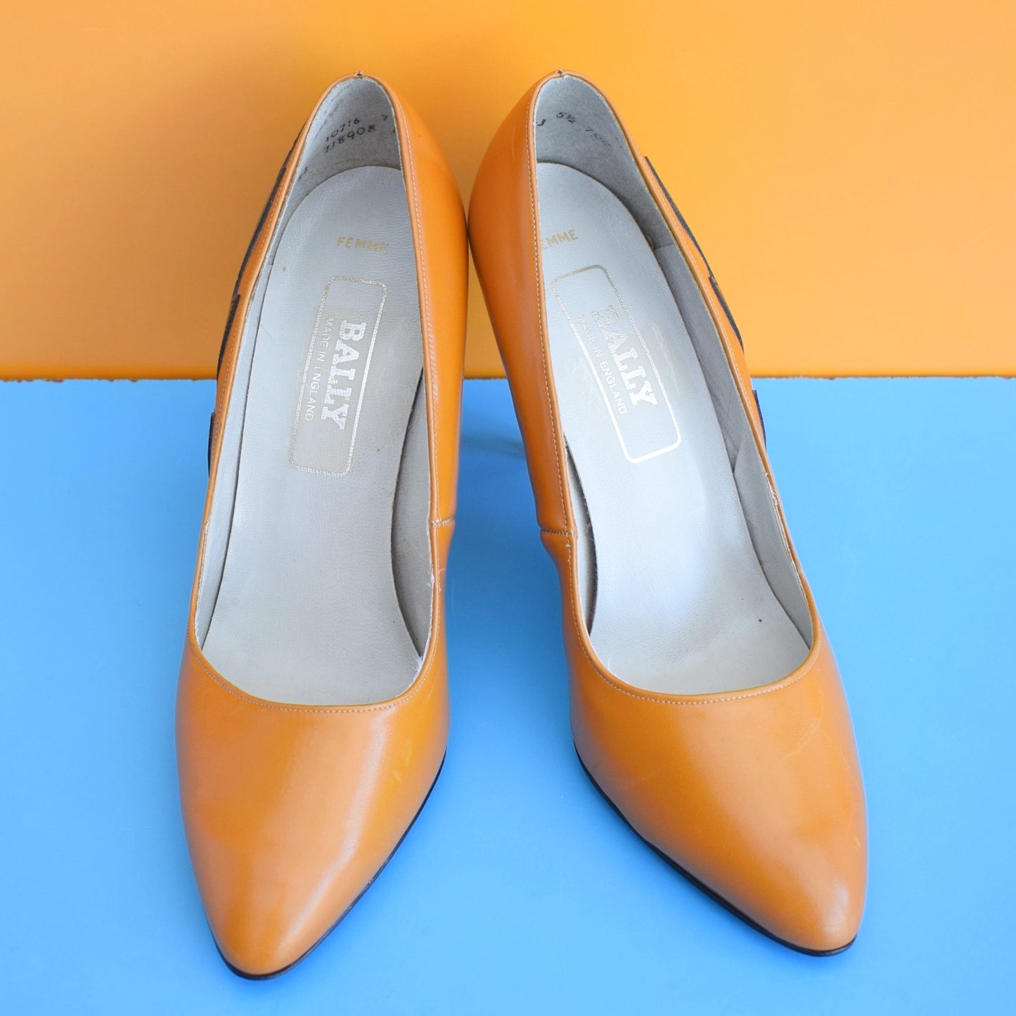Vintage 1980s Leather Bally Shoes - Size 5.5 Heels