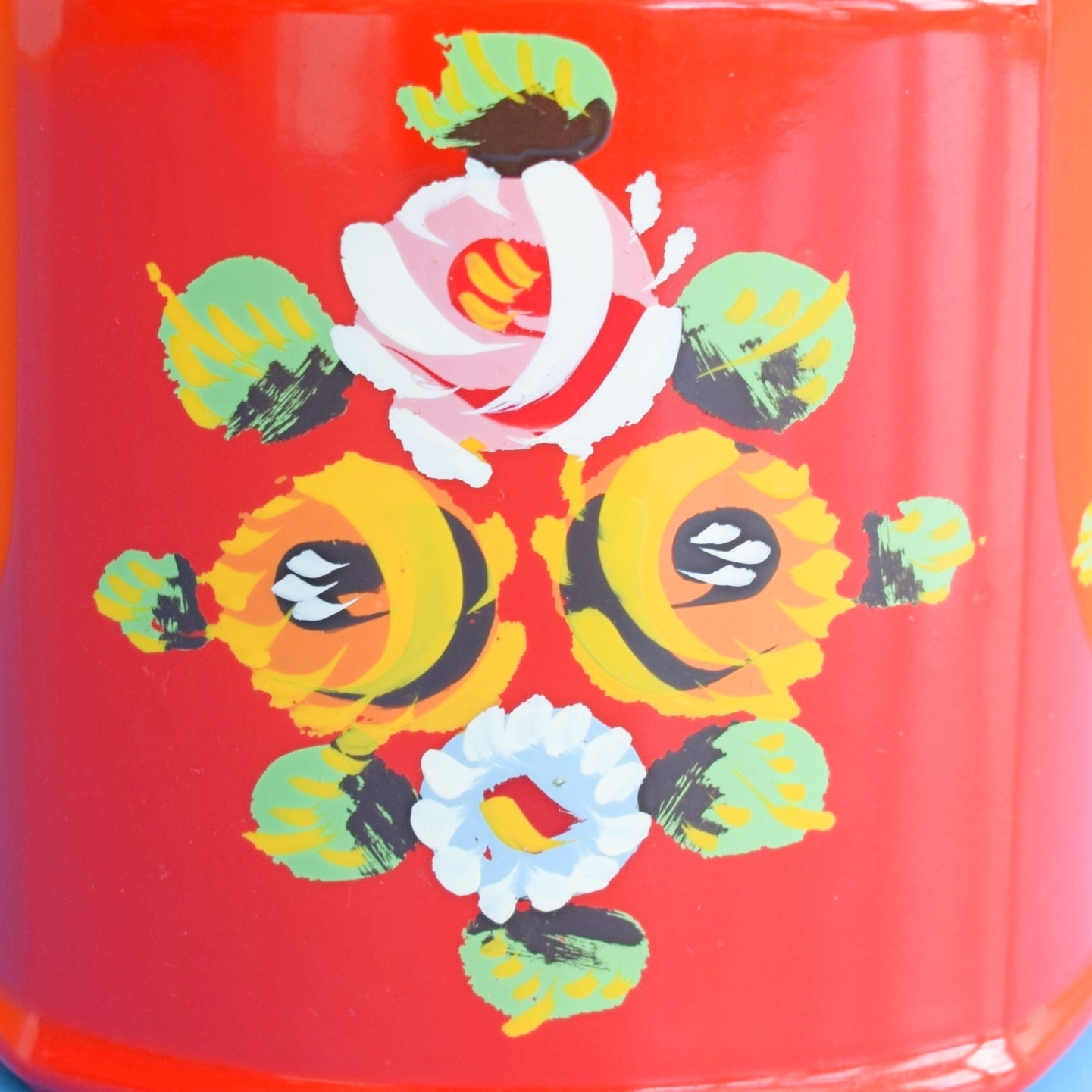 Vintage 1980s Ceramic Hand Painted Barge Ware by Pineapple Retro