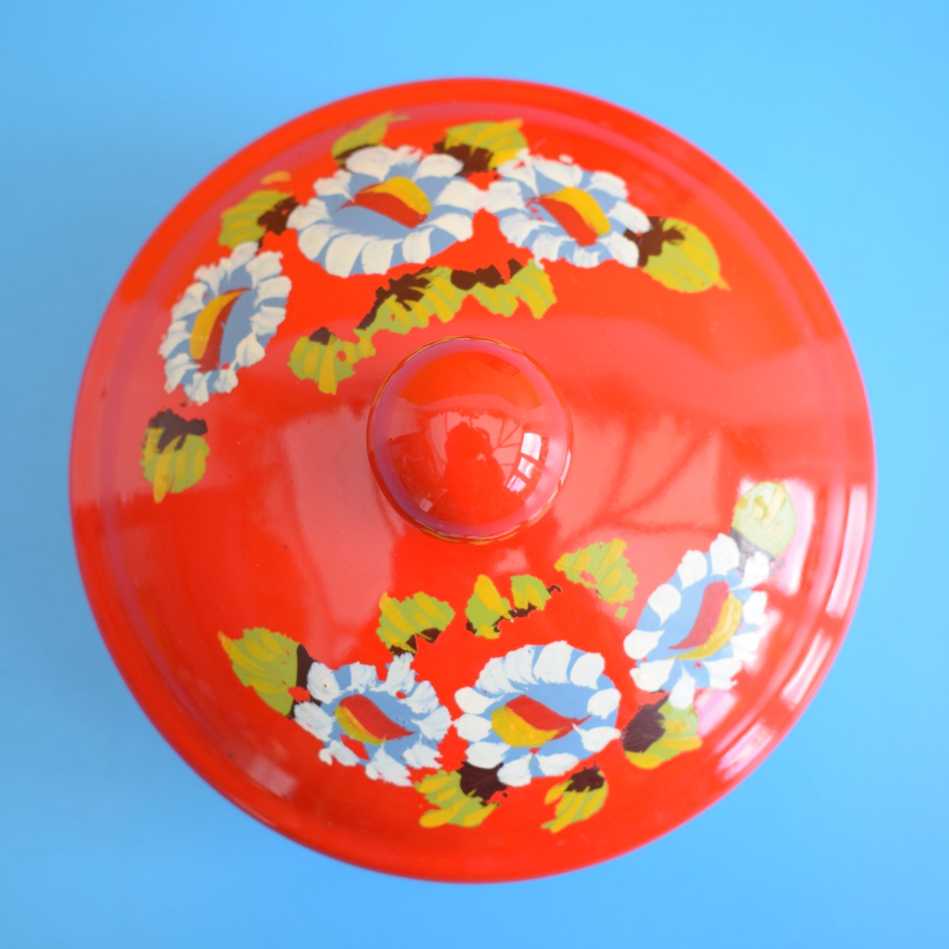 Vintage 1980s Ceramic Hand Painted Barge Ware by Pineapple Retro