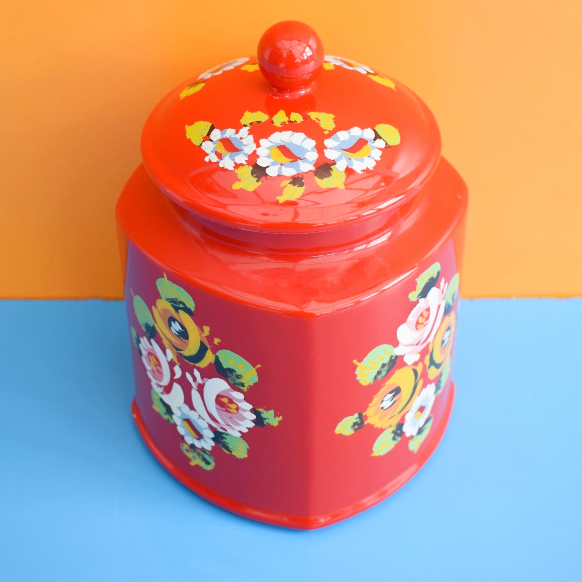 Vintage 1980s Ceramic Hand Painted Barge Ware by Pineapple Retro