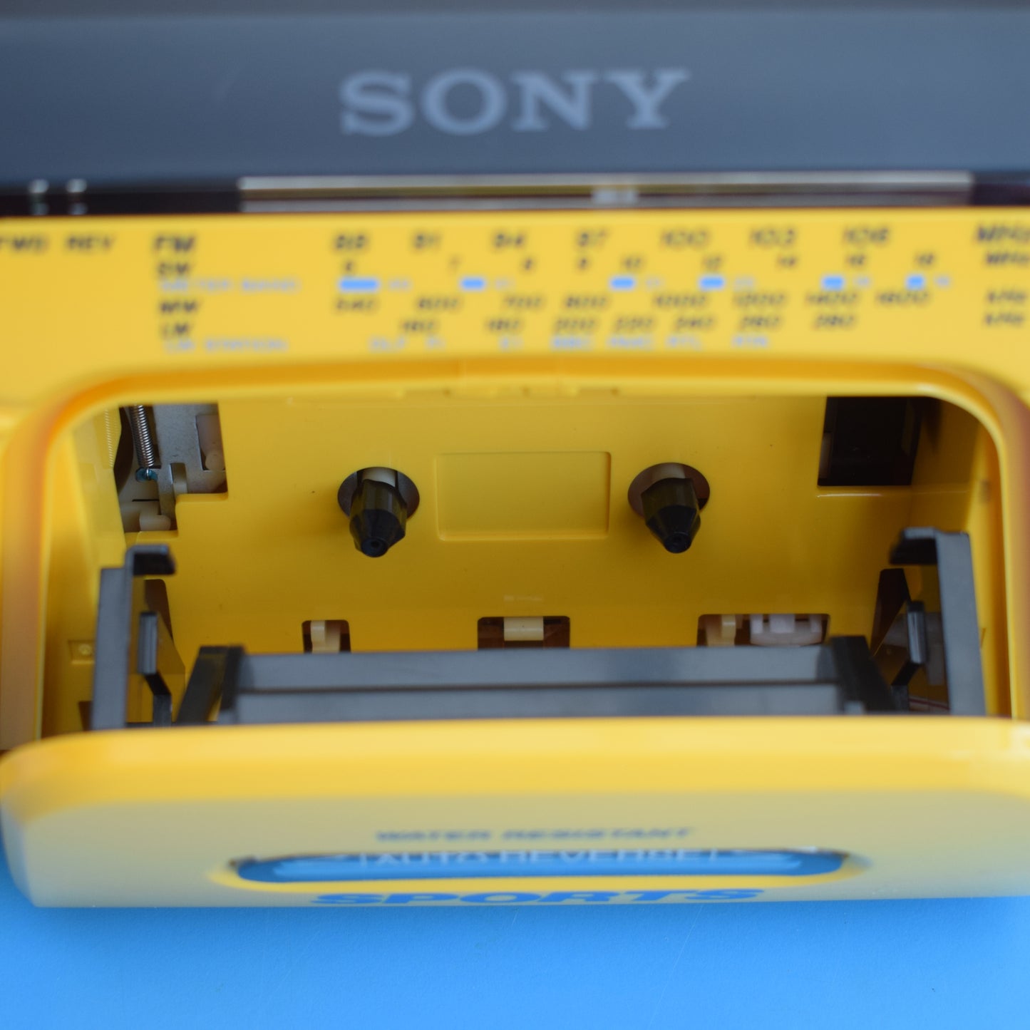 Vintage 1980s Sony Sports Boombox - Yellow