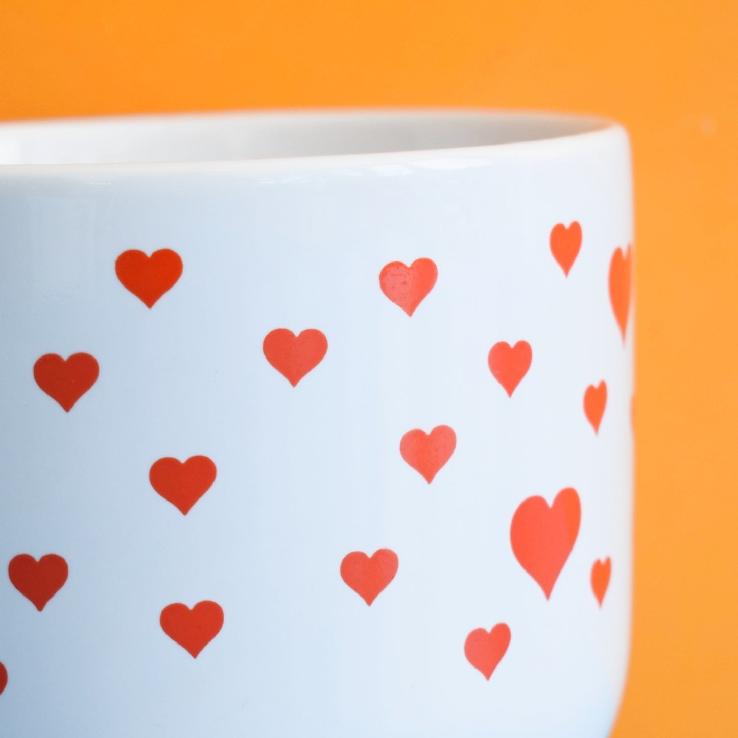 Vintage 1980s Kiln Craft Staffordshire Large Mug - Heart by Pineapple Retro