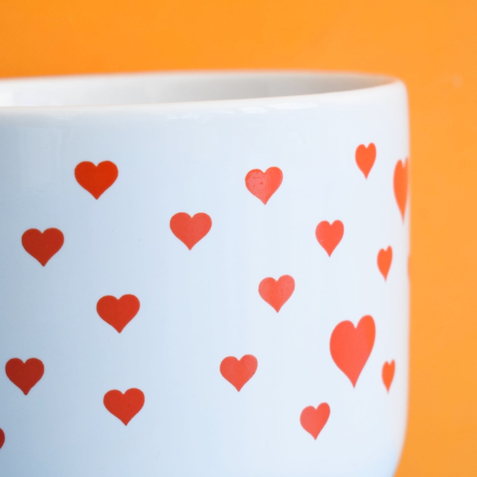 Vintage 1980s Kiln Craft Staffordshire Large Mug - Heart by Pineapple Retro