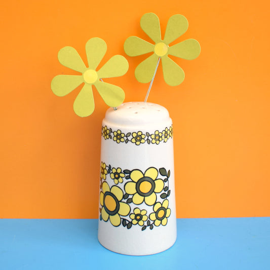 Vintage 1960s Taunton Vale Sifter - Flower Power - Yellow by Vintage