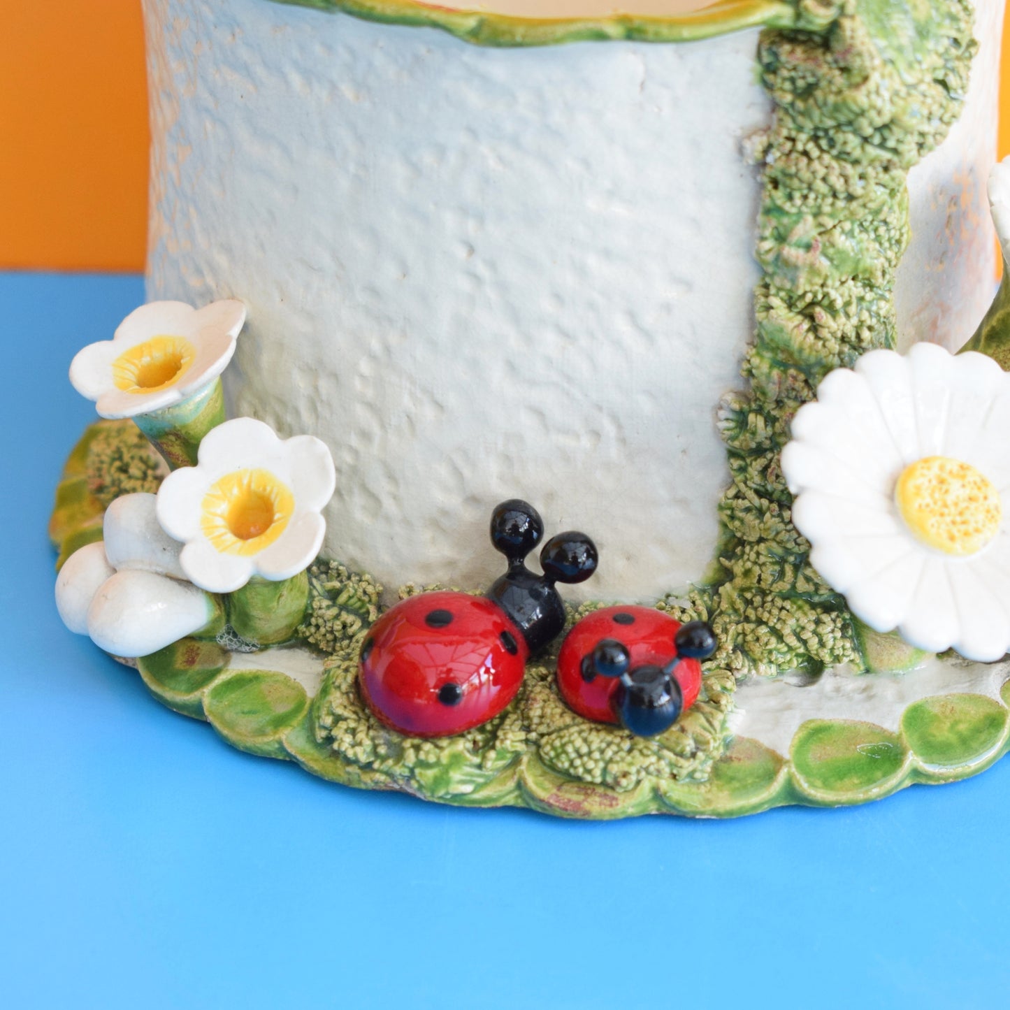 Vintage 1970s Planter - Ladybirds/ Toadstools by Pineapple Retro