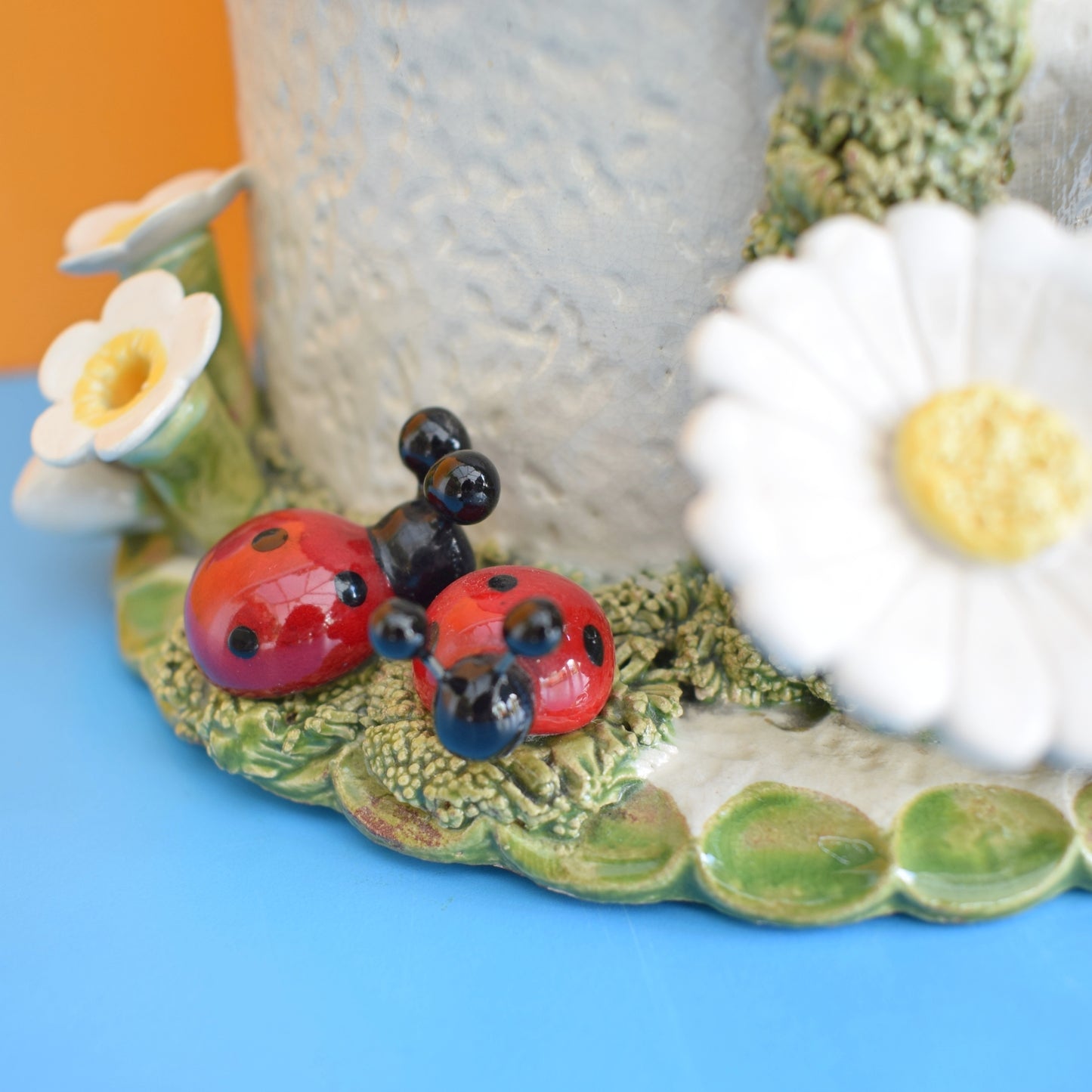 Vintage 1970s Planter - Ladybirds/ Toadstools by Pineapple Retro