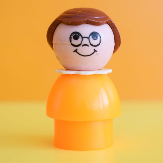 Vintage 1970s Fisher Price - Orange Glasses Girl