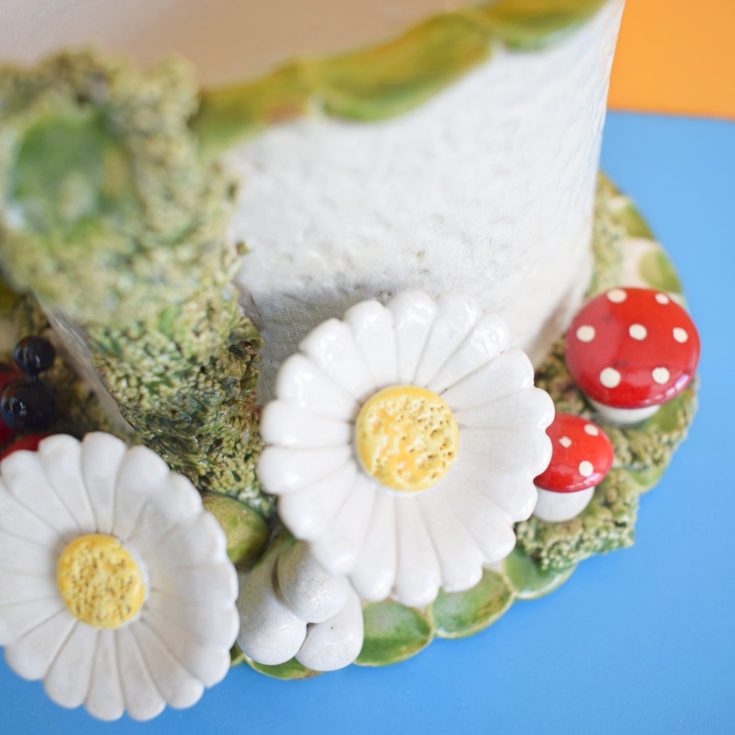 Vintage 1970s Planter - Ladybirds/ Toadstools by Pineapple Retro