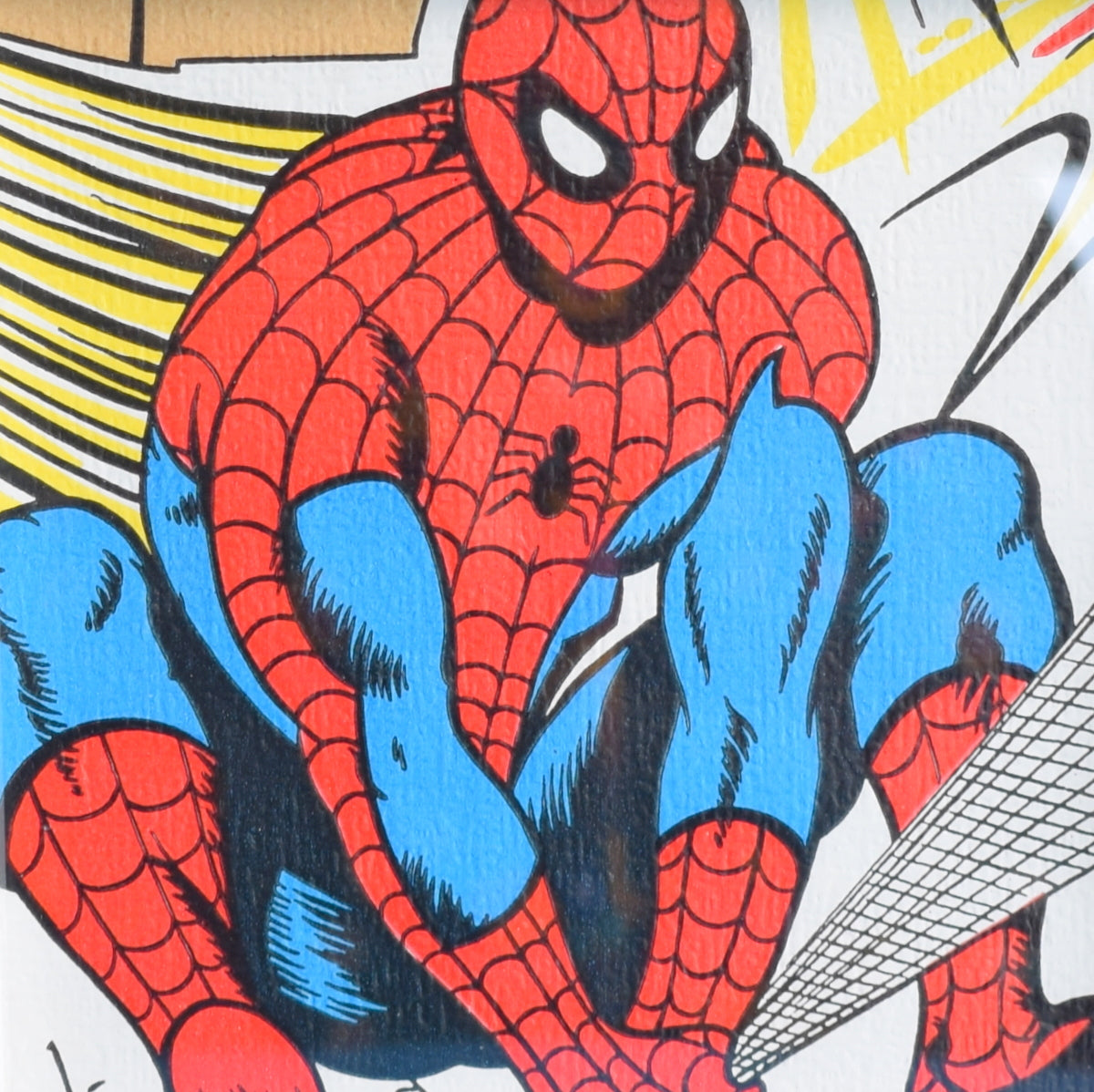 Vintage 1980s Rare Kids Wallpaper Picture - Spiderman