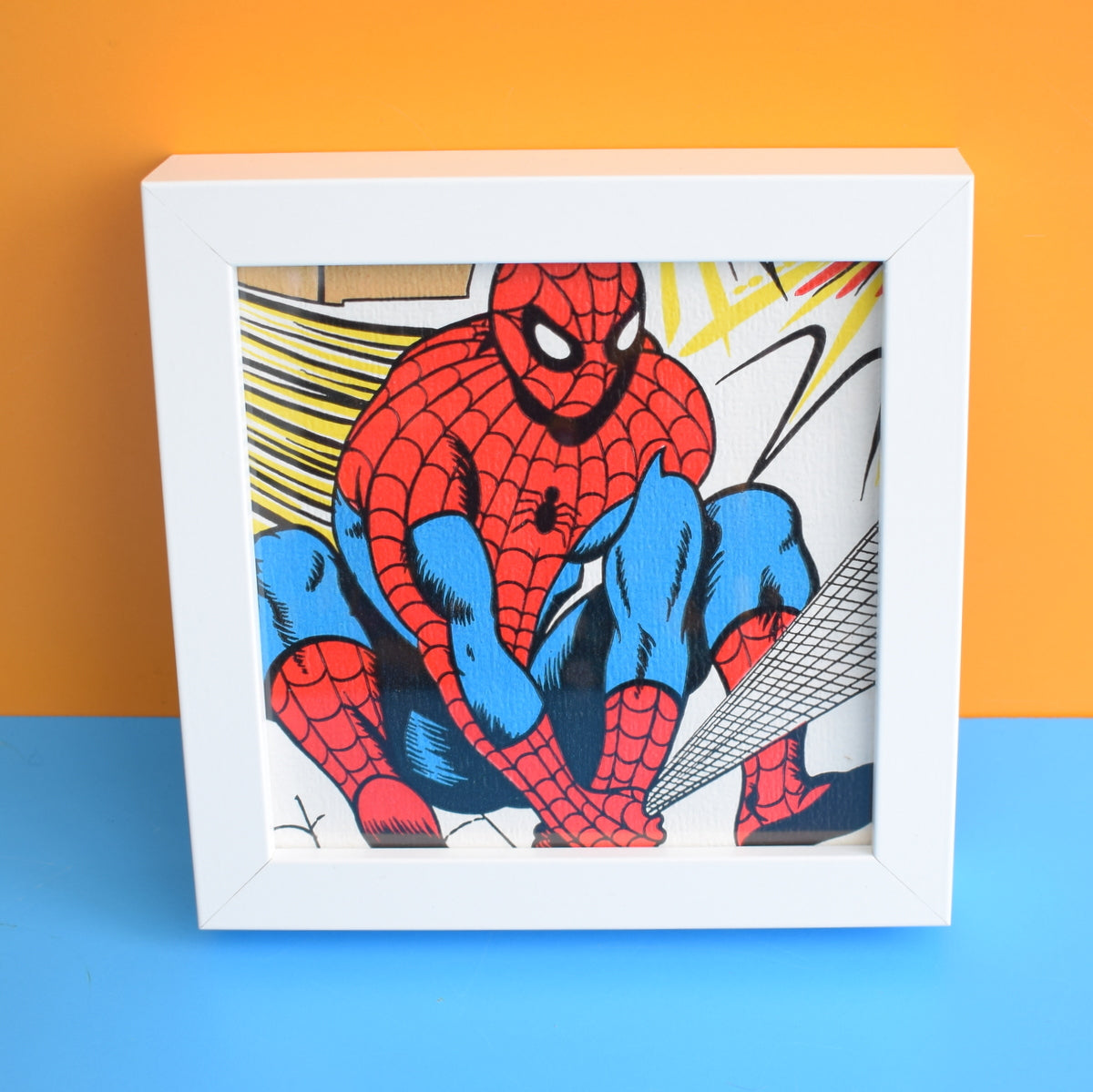 Vintage 1980s Rare Kids Wallpaper Picture - Spiderman