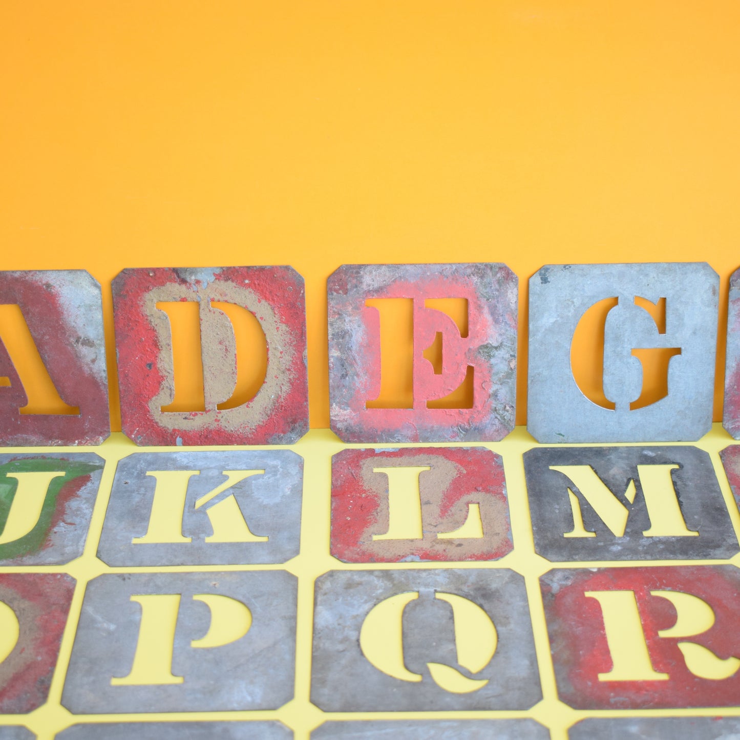Vintage 1960s Metal Letter Stencils - Various by Pineapple Retro