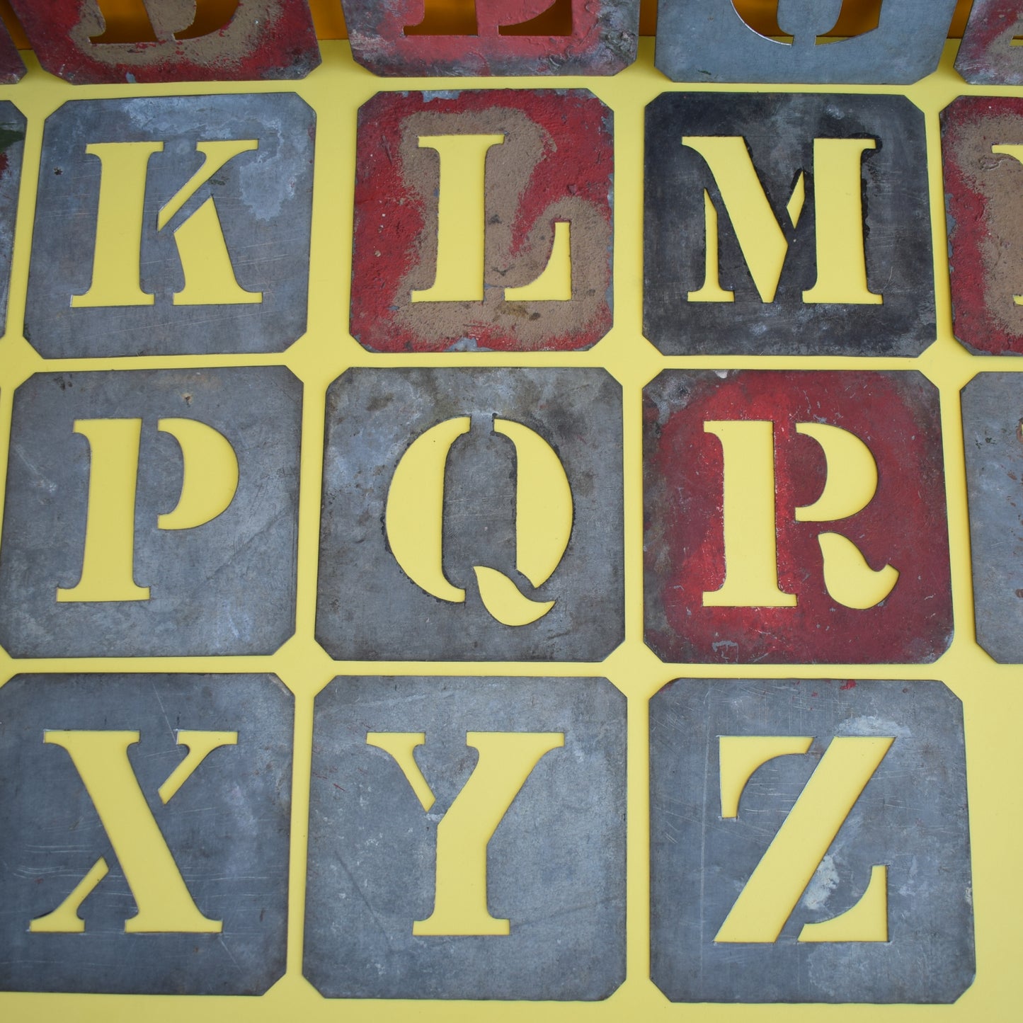 Vintage 1960s Metal Letter Stencils - Various by Pineapple Retro