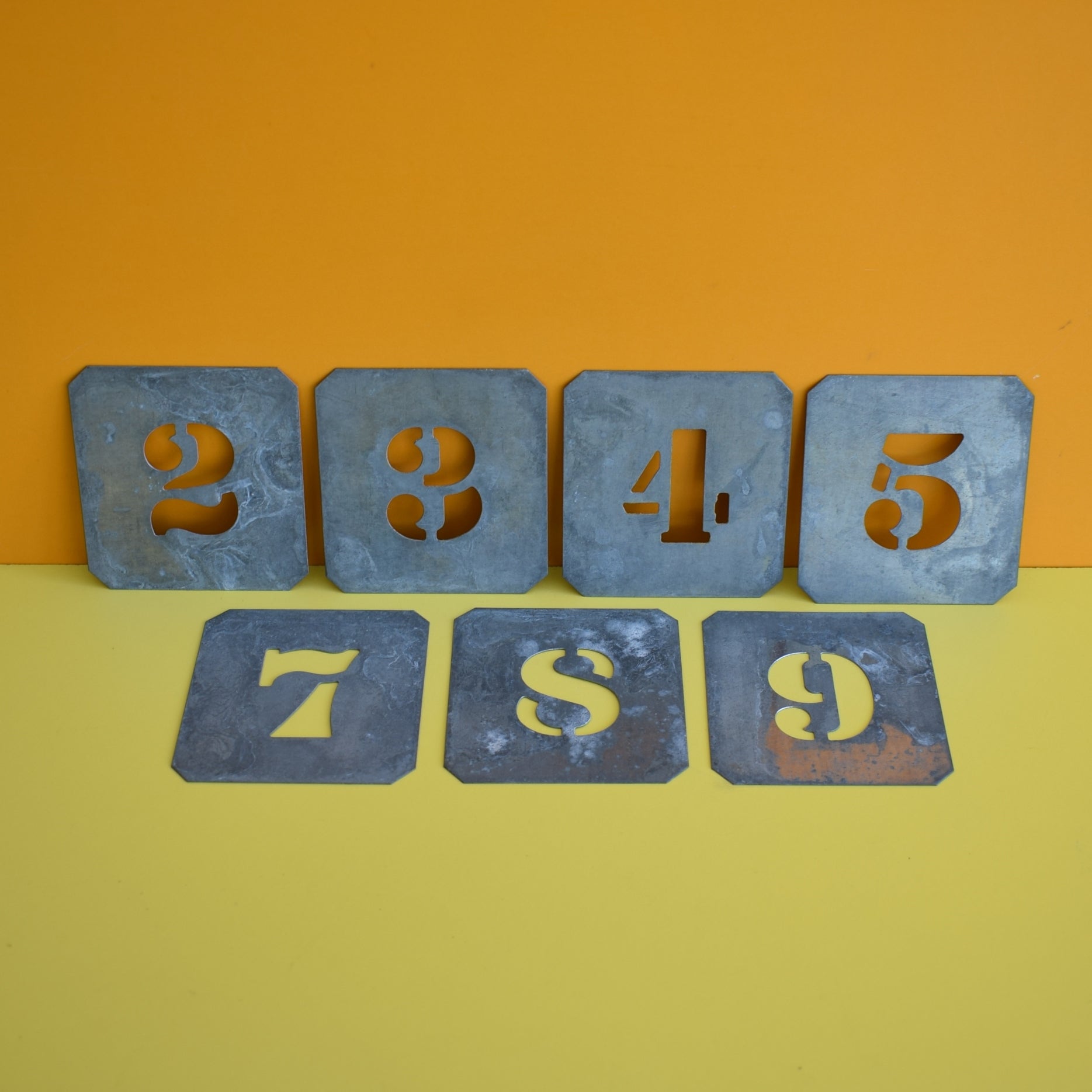 Vintage 1960s Metal Letter Stencils - Various by Pineapple Retro